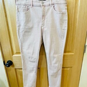 Express Light Pink Ankle Jeans